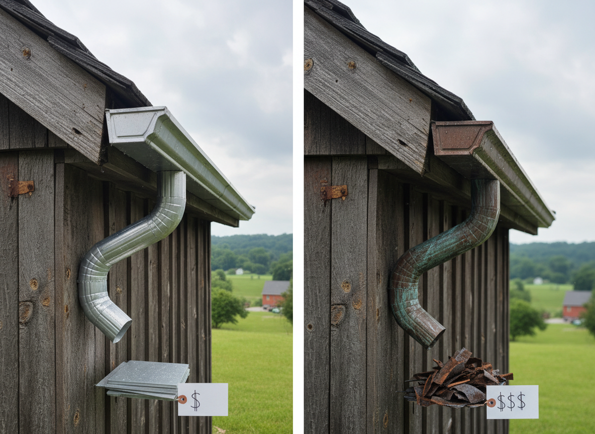 Aluminum vs. Copper Gutters: Cost and Durability